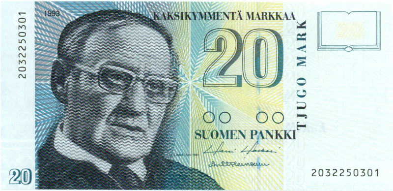20 Markkaa 1993 2032250301
